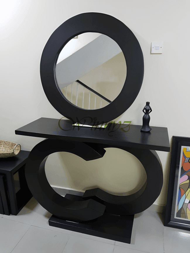Round stylish console mirror Console Mirror CM009 - Image 1