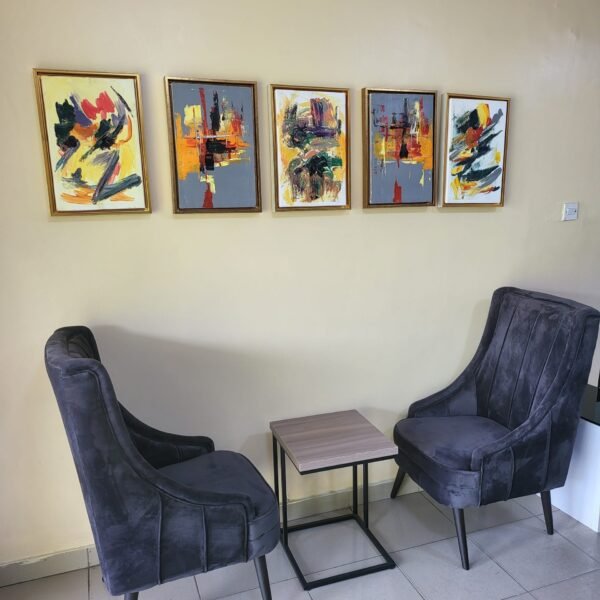 Accent Chair Set with Mini Table