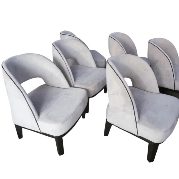 White Curvy Accent chair