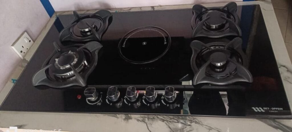5 burner cooker 900mm